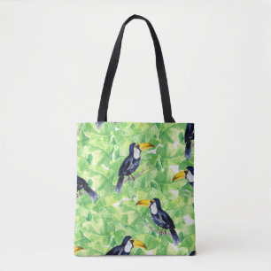 Nahtlose Aquarellmuster mit Toucan l
