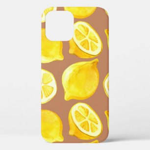 Nahtlose Aquarellmuster mit Zitronen Case-Mate iPhone Hülle