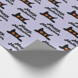 Nahtlose Black Cats Wrapping Paper zu Halloween Geschenkpapier