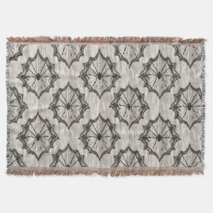 Nahtlose Black Lace Spiegeschicht Webmuster auf We Decke