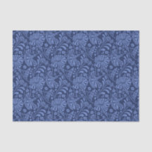 Nahtlose blaue Blume Muster decoupage Tissue Papa