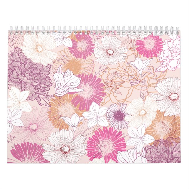Nahtlose Blume Kalender (Titelbild)