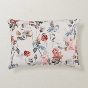 nahtlose Blume mit heller Hintergrundblume Dekokissen