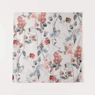 nahtlose Blume mit heller Hintergrundblume Wandteppich