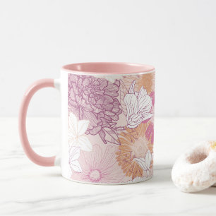 Nahtlose Blume Tasse