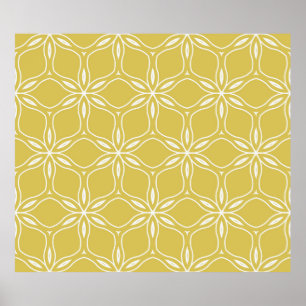 Nahtlose blumengeometrische Muster. Texturvintag Poster