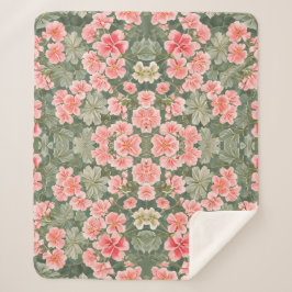 Nahtlose Blumenmuster Geranium-Blume Sherpadecke