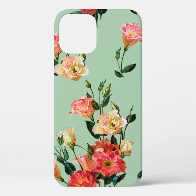 Nahtlose Blumenmuster im viktorianischen Stil. Bou Case-Mate iPhone Hülle (Rückseite)