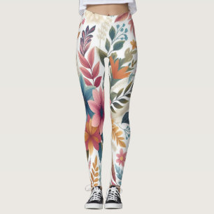 Nahtlose Blumenmuster Leggings