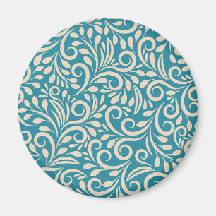 Nahtlose Blumenmuster Magnet