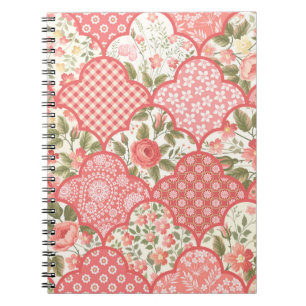 Nahtlose Blumenmuster mit Rose in PA Notizblock