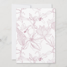 Nahtlose Blumenmuster mit tropischen Blume Feiertagskarte