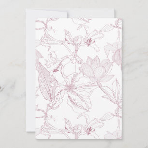 Nahtlose Blumenmuster mit tropischen Blume Feiertagskarte