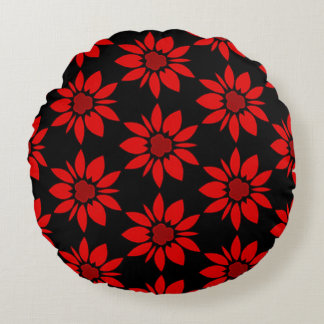 nahtlose Blumenmuster Rundes Kissen