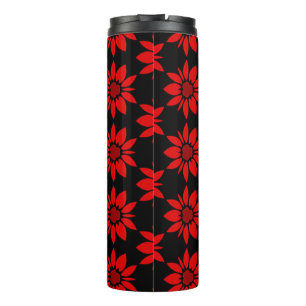 nahtlose Blumenmuster Thermosbecher
