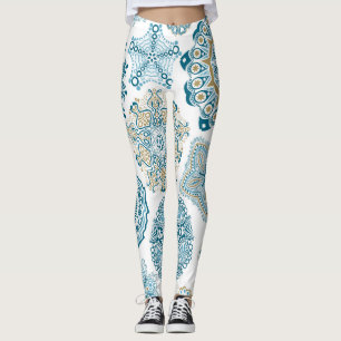 Nahtlose Blumenquadrate: Kopieren von Fliesen Leggings