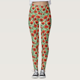 Nahtlose Blüte mit roten Pflaumen und weißen Milch Leggings