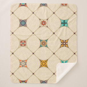 Nahtlose bunte Fliesen mit dem Islam, Arabi Sherpadecke