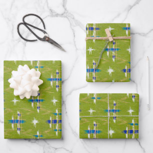 Nahtlose Chiyogami-Reißepapier Motif Geschenkpapier Set