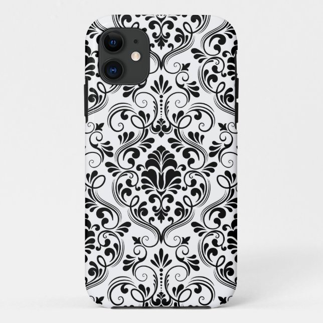 Nahtlose Damask Case-Mate iPhone Hülle (Rückseite)