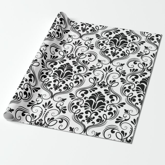 Nahtlose Damask Geschenkpapier (Ungerollt)