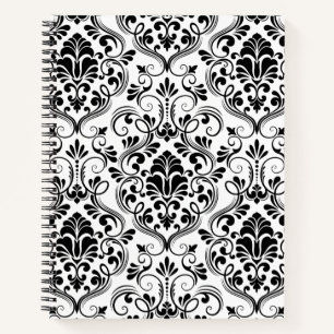 Nahtlose Damask Notizbuch