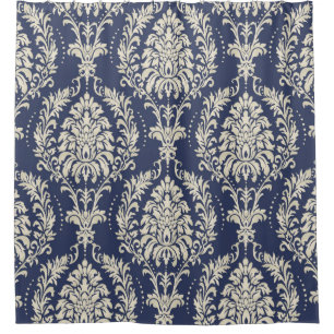 Nahtlose Damast-Tapete. Nahtloses Vintages Pattern Duschvorhang