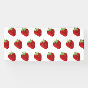 Nahtlose Erdbeere Hintergrund Banner