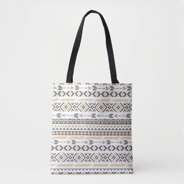 Nahtlose ethnisch-beige Muster. Darstellung (Vorderseite)