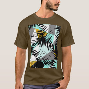 Nahtlose exotische Muster mit tropischen Pflanze T-Shirt