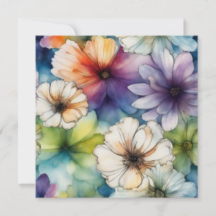 Nahtlose farbenfrohe Blume im Wasser