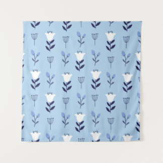 Nahtlose farbenfrohe Blumenmuster mit wilden Blume Wandteppich
