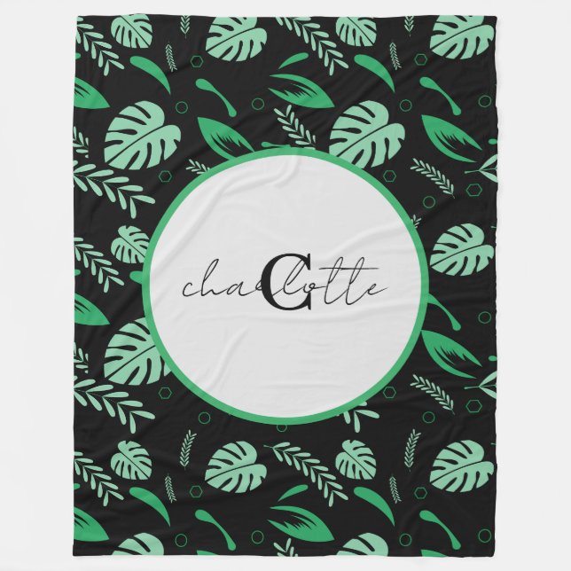 Nahtlose farbenfrohe Sommerkollektoren - Individue Fleecedecke (Vorderseite)