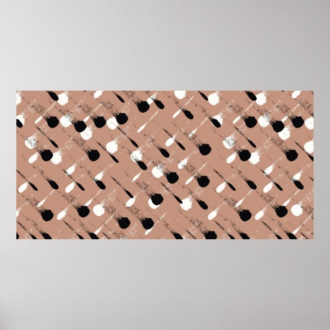 Nahtlose farbige Wasserfarbenmuster Poster (Vorne)