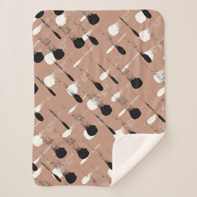 Nahtlose farbige Wasserfarbenmuster Sherpadecke (Vorderseite)