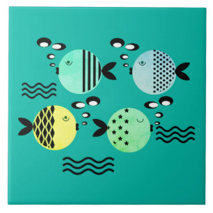 Nahtlose Fische abstrakte Skandinavien Fliese