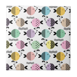 Nahtlose Fische abstrakte Skandinavien Fliese