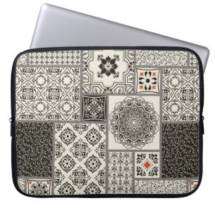 Nahtlose Fliesen mit dem Islam, Arabisch, Indien Laptopschutzhülle