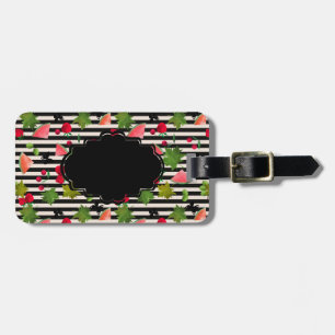 Nahtlose Frischobst Berries Wasserfarbener Cartoon Gepäckanhänger