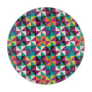 Nahtlose Geometrie, modernes Muster. Schneidebrett
