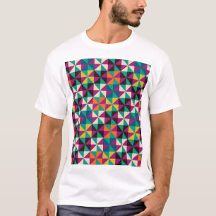 Nahtlose Geometrie, modernes Muster. T-Shirt