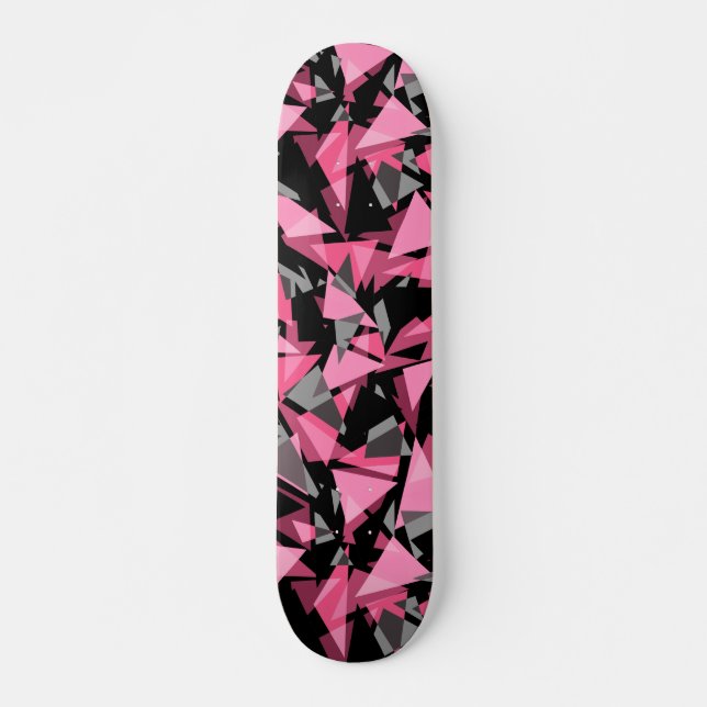 Nahtlose geometrische Dreiecke Skateboard (Vorne)