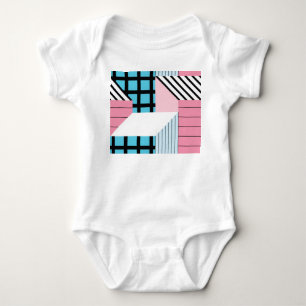 Nahtlose geometrische Formen Muster. Baby Strampler