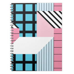 Nahtlose geometrische Formen Muster. Notizblock