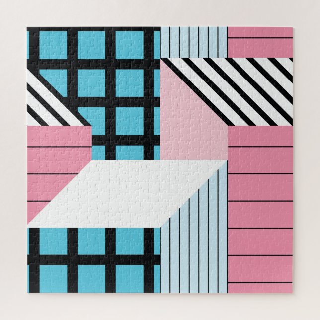 Nahtlose geometrische Formen Muster. Puzzle (Vertikal)