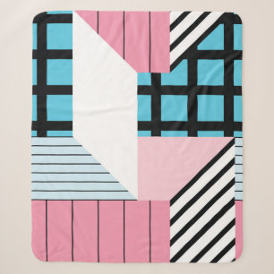 Nahtlose geometrische Formen Muster. Sherpadecke