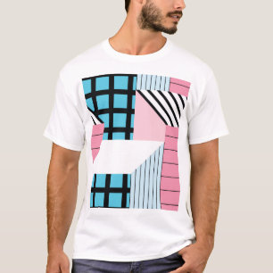 Nahtlose geometrische Formen Muster. T-Shirt