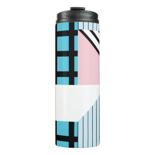 Nahtlose geometrische Formen Muster. Thermosbecher