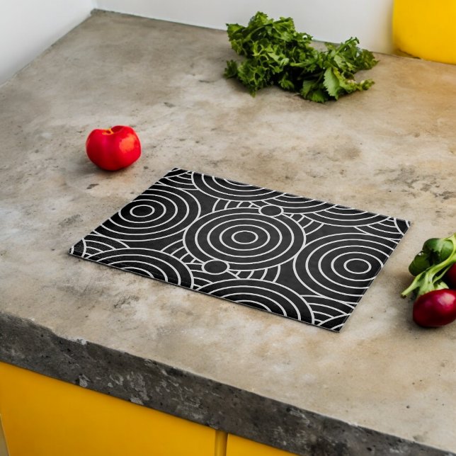 Nahtlose geometrische Kreise Schneidebrett (Chopping Board)