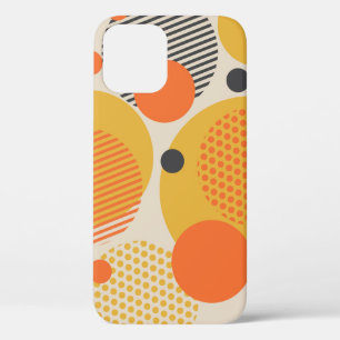 Nahtlose geometrische Kreismuster im Retro-60er Case-Mate iPhone Hülle